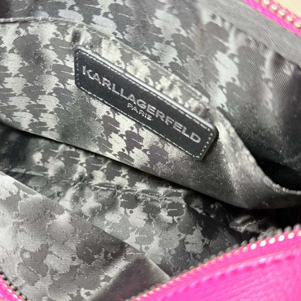 Karl Lagerfeld Paris Pink Camera Crossbody Bag - Picture 6 of 16